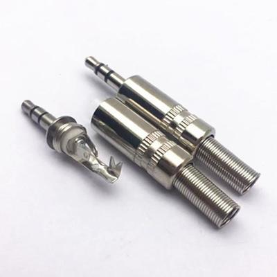 New Adapter Converter 3.5mm Stereo Plug Wire Terminals With Soldering Audio Headphone Jack 3-Pole DIY 3.5 Plug & Jack Adapter