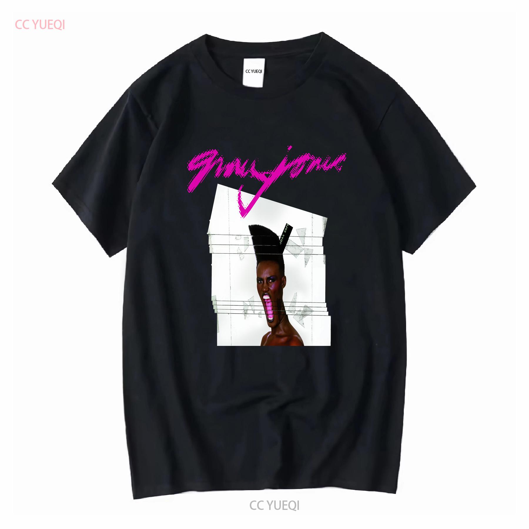 

Grace Jones T Shirt vintage Washed streetwear Casual Stylish Comfortable homme designer clothes Unisex Top For Everyday Wear 4XL
