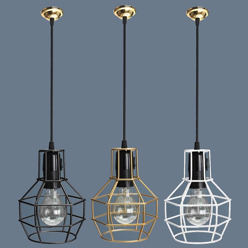 Industrielle Manila Seil Eisen Anhänger Lampenschirm Decke Kronleuchter Licht