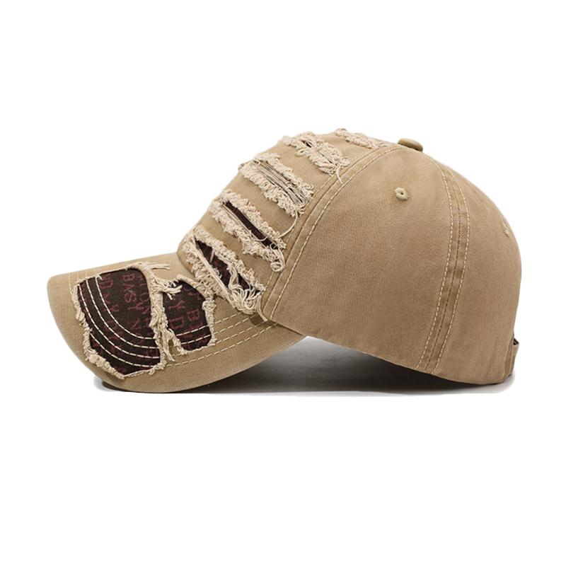 Holes Baseball Cap Men's Sunshade Cap Outdoor Sunscreen Cap