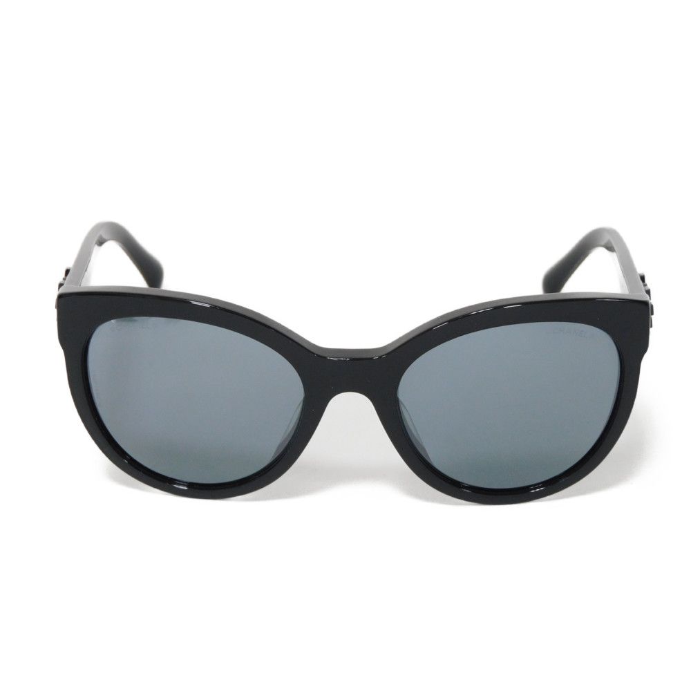 Used 10097 Fox Shape Eyewear 5315-A C501/26 7968 CC Mark COCO Mark Acetate Black Women's from Japan AUTHENTIC