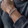 SILVER Men' Bracelet SILVER 925 FULL Bracelet Thick 7mm ITALIAN