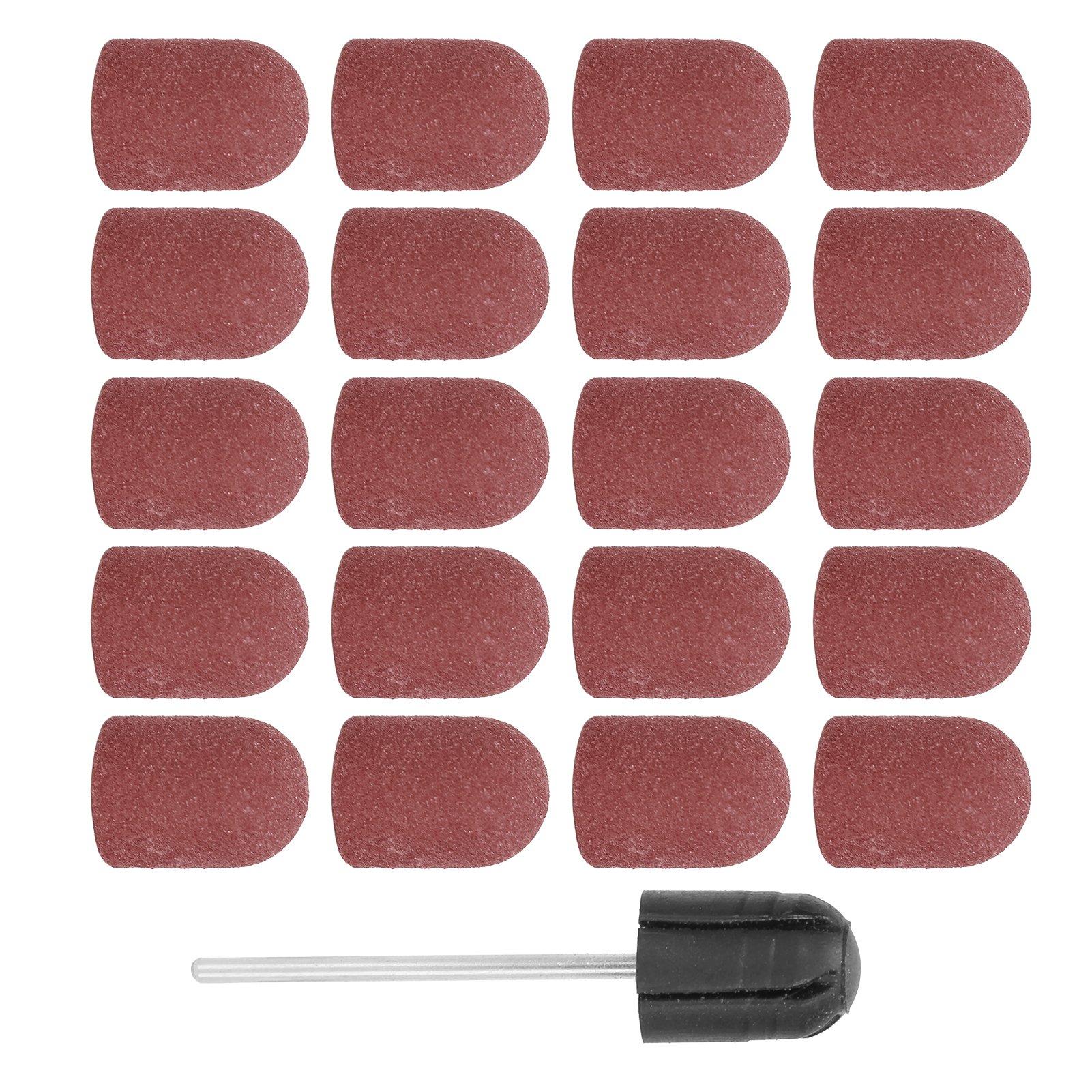 

Шліфувальна кришка для нігтів. Набір шліфувальних стрічок для полірування. Свердла для нігтів (13 х 19 мм)Червоний