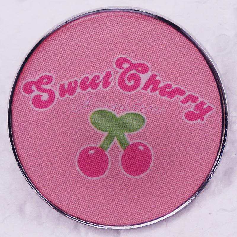 

Pink Cherry Brooch - Summer Accessory for Girls’ Bags and Clothes