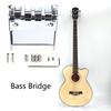 4 String Electric Bass Guitar Bridge Hard Tail Fixed Bass Guitar Bridge Roller Saddles Bridge for Bass Guitar Part