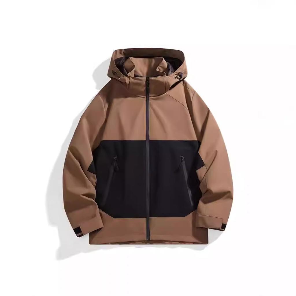 Podzimní outdoor nová pánská bunda módní trend sportovní větrovka nepromokavá odepínací bunda s kapucí