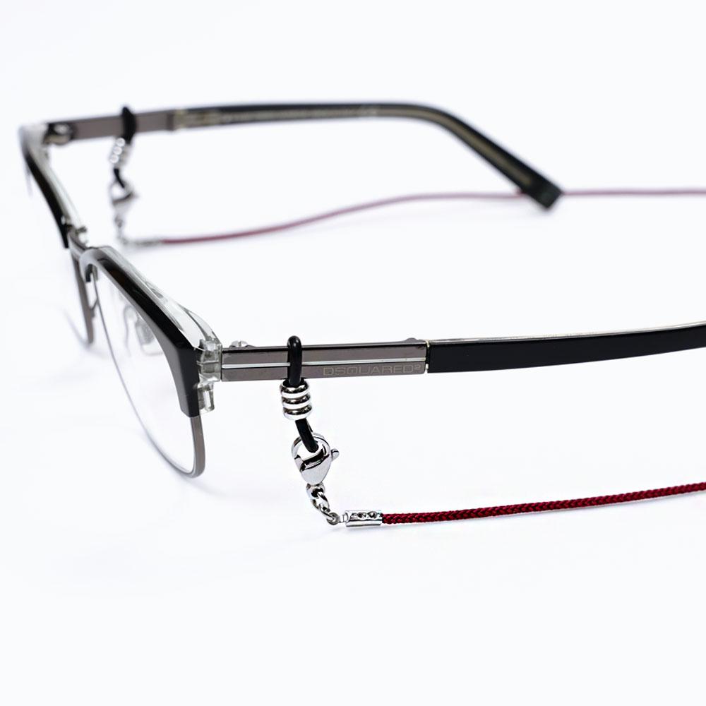 Jeibanseukeullaesig Simple Slim Strap Eyeglass Chain Mask Necklace (C2001-An669_Pu)