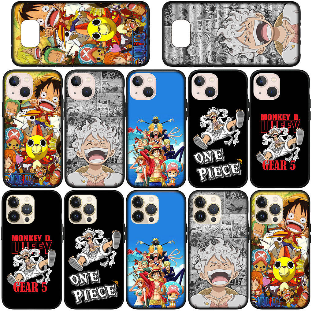 Für Samsung Galaxy S25 S24 S23 S22 Ultra FE Plus A17 A37 A57 A56 A55 A06 A16 A15 A36 A26 A35 A05 A25 A54 A34 Handyhülle Luffy Gear 5 One Piece Süß