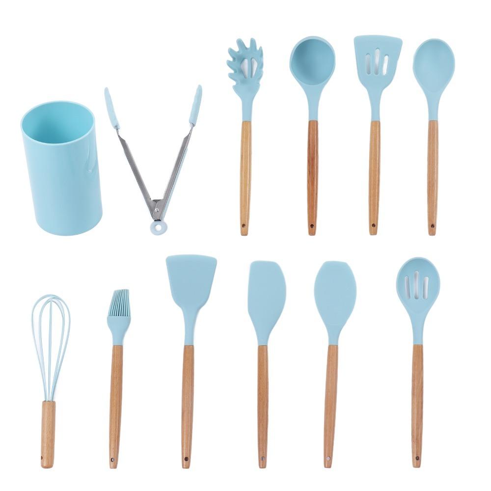 12Pcs Combined Package Kitchen Utensil Set Heat Resistant Gadget Set  Kitchen Food Making