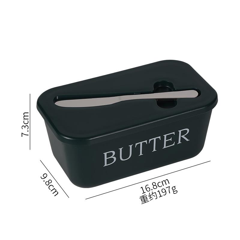 Large-capacity butter box for home use, PP food-grade cheese box with knife, cheese storage container