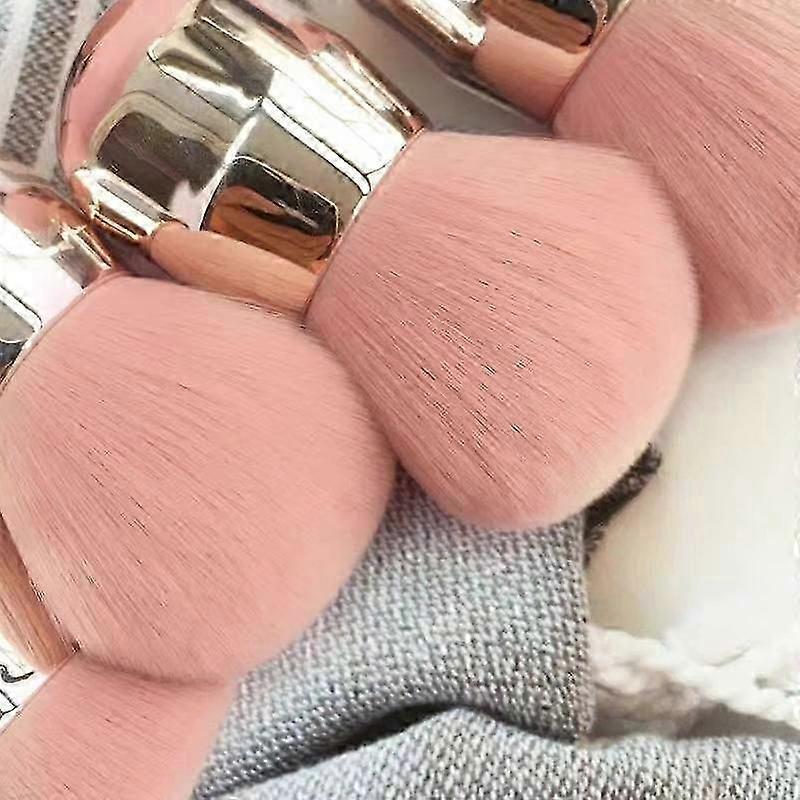 2 Pcs Brush, Soft Coloured Kabuki Brushes Powder Brush Nail Powder Cleaning Brush for Makeup or Arts