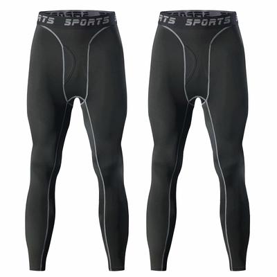 Guooolex Kompression Lång Framkylning Sport Power Herr Tights, Benvärmare, Öppning, Tights, Stretch, Underkläder, Fukttransporterande, Snabbtorkande,