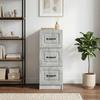 Drawer Cabinet Concrete Grey 33 x 34.5 x 87 cm Particleboard