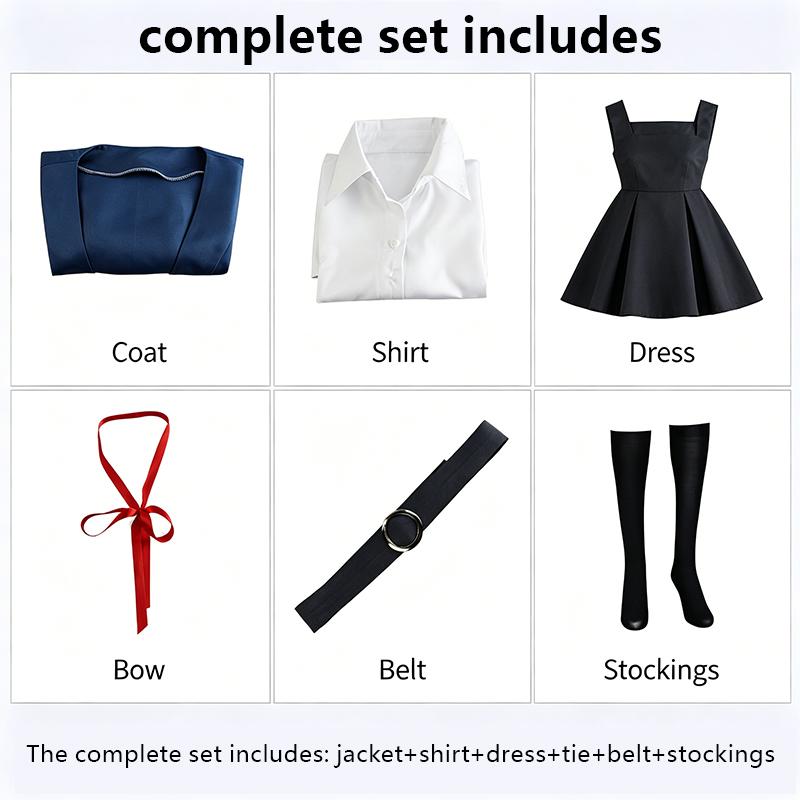 Cosplay costumes for anime characters, costumes for anime role-playing, campus style uniforms for women, costumes for Halloween party performances