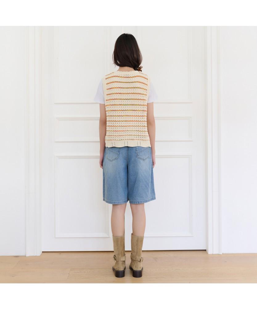 Thursday Island Multi-Color V-Neck Vest_T264Mvt233W