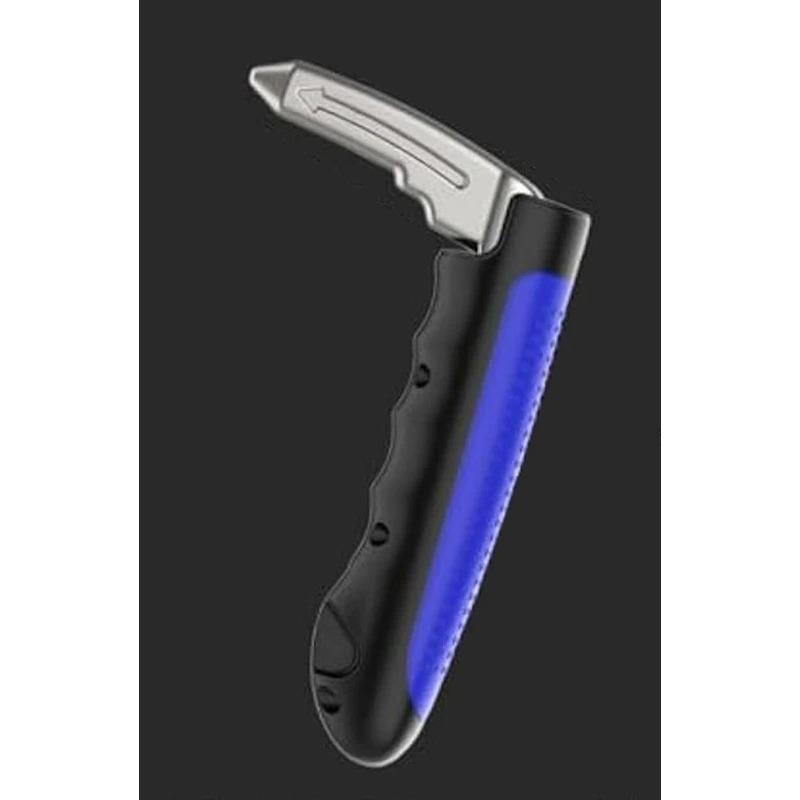 

Cross border window breaker, portable door assist handle for elderly people, multifunctional safety belt cutter, safety hammer Blue 1PCS