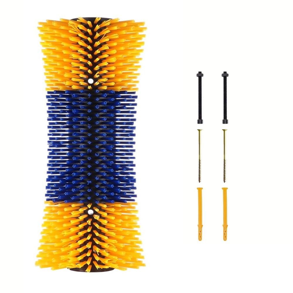 Deep Massage Livestock Grooming Brush Cylinder Brush Quick-Connect System Massage Grooming Tool Grooming Brush Itch Relief