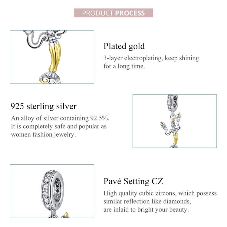 Bamoer Genuine 925 Sterling Silver Magic Can Pendant Charm Fit Original Brand Silver Bracelet and Necklace Fine Jewelry