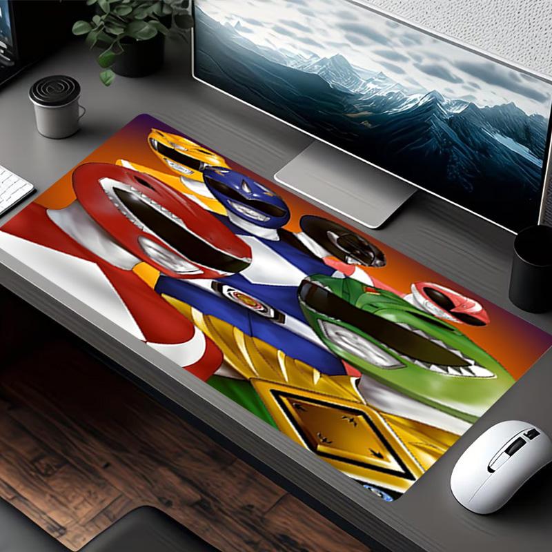 Mighty Morphin Power Rangers Print Mouse Pad, for Keyboard Pad Laptop PC Mat for Office Home Use, Desk Decor, Perfect Birthday Gift for Gamers