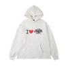 Synaworld Unisex Trendy Hip Hop Letter Print Fleece Hoodie - Casual Loose Fit for Men and Women