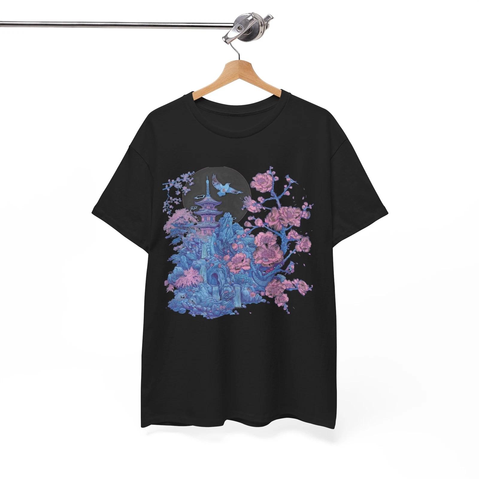 Floral T-Shirt | Katana Bushido Tee | Feudal Japan Shirt S