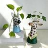 Floral Arrangement Animal Vase Modern Giraffe Vase Creative Art Vase  Living Room Decor