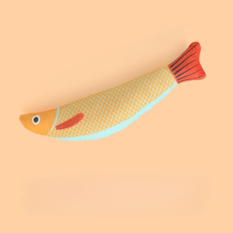 Cat Toy Training Entertainment Fish Plush Stuffed Pillow Simulation Fish Cat Toys Interactive Fish Pet Chew Toy pet products