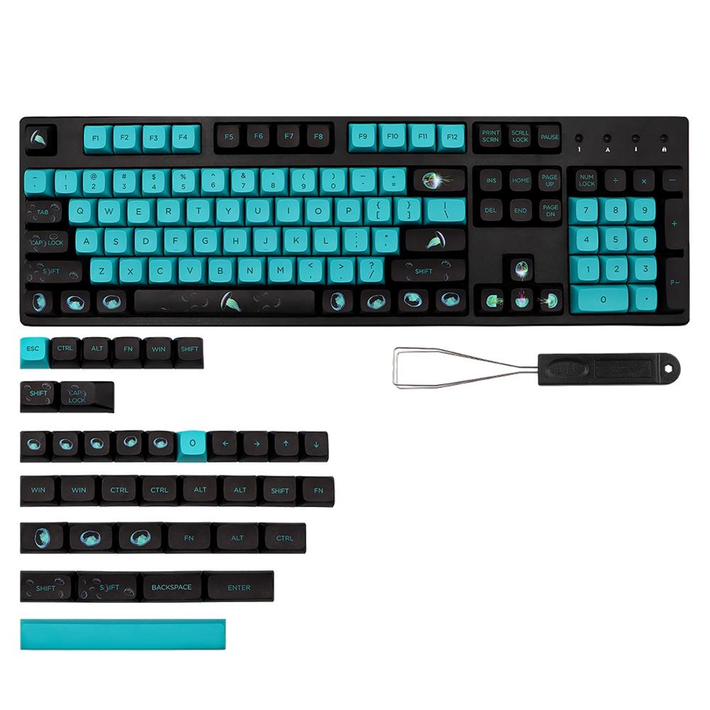 Buy 141 Key PBT Keycap DYE-SUB XDA Profile Personalized Jellyfish ...
