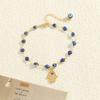 Teufelsauge Fatima Hand Set Zirkon Anhänger Damen Tropischer Strand Stil Kupferbeschichtet Gold Schmuck Geschenk Bankett Fußkettchen