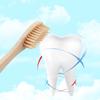 8 In 1 Bamboo Toothbrushes Cleaning Gum Sustainable Soft Bamboo Toothbrushes Beige