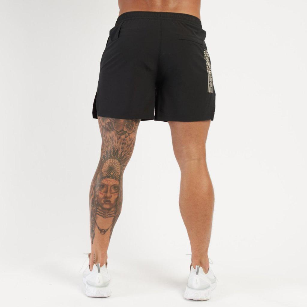 Men's Quick-Dry High-Waist Breathable Sports Shorts for Outdoor Running and Training