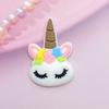 12pcs Cute Mini Unicorn head PVC flexible glue Flat back DIY Scrapbook Embellishment Phone Craft Decoration E98