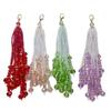 Handmade Colorful Spinel Tassel Pendant Charm for Qipao and Lapel Sweaters