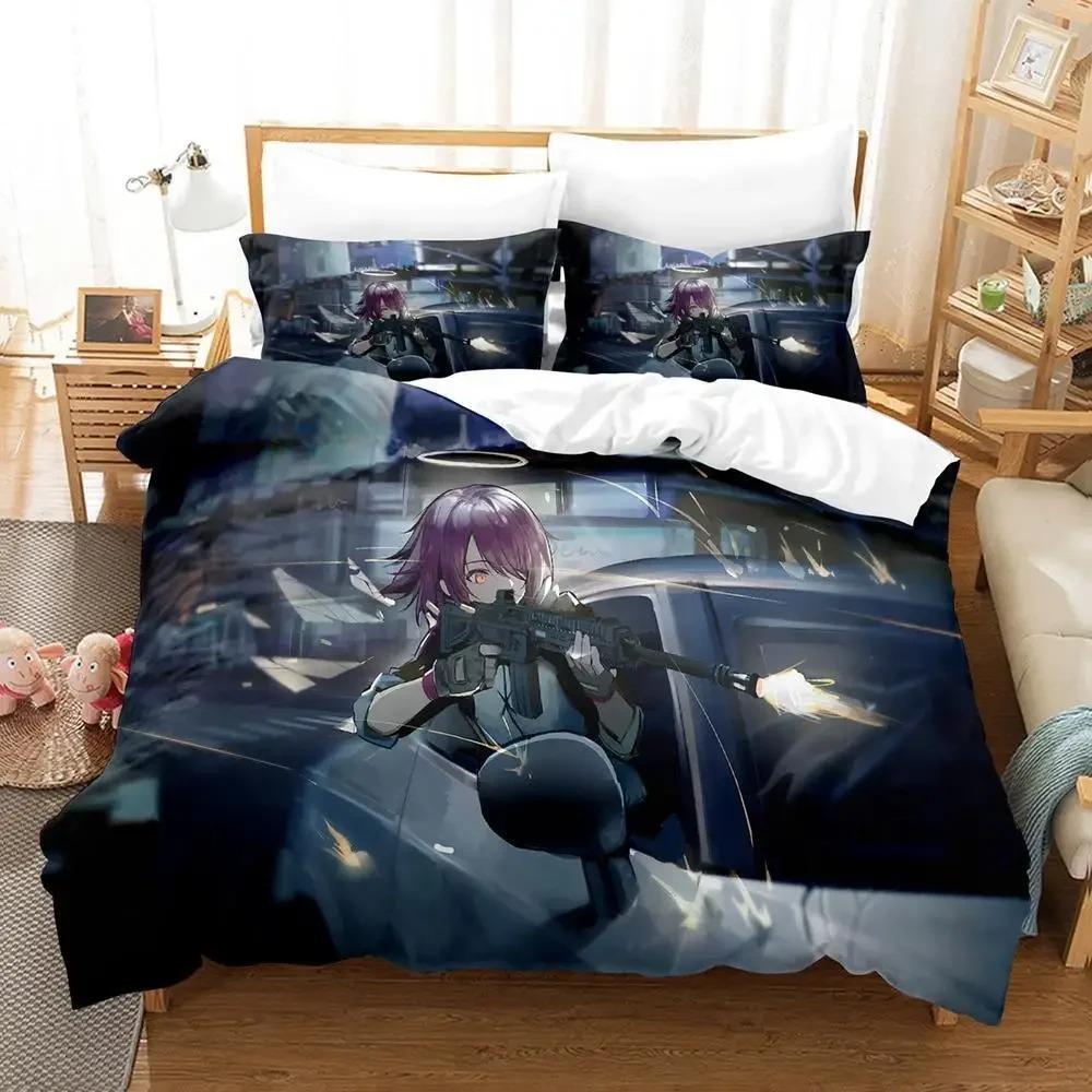Comfortable Anime Print Bedding Set With Duvet Cover And Pillowcases Single Twin Full Queen King Sizes For All Ages