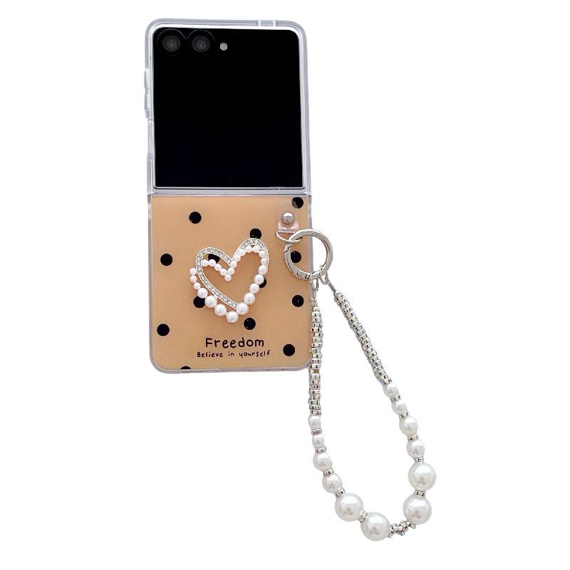 Glitter Polka Dot Drop-Proof Case with Lanyard for Samsung Z Flip7