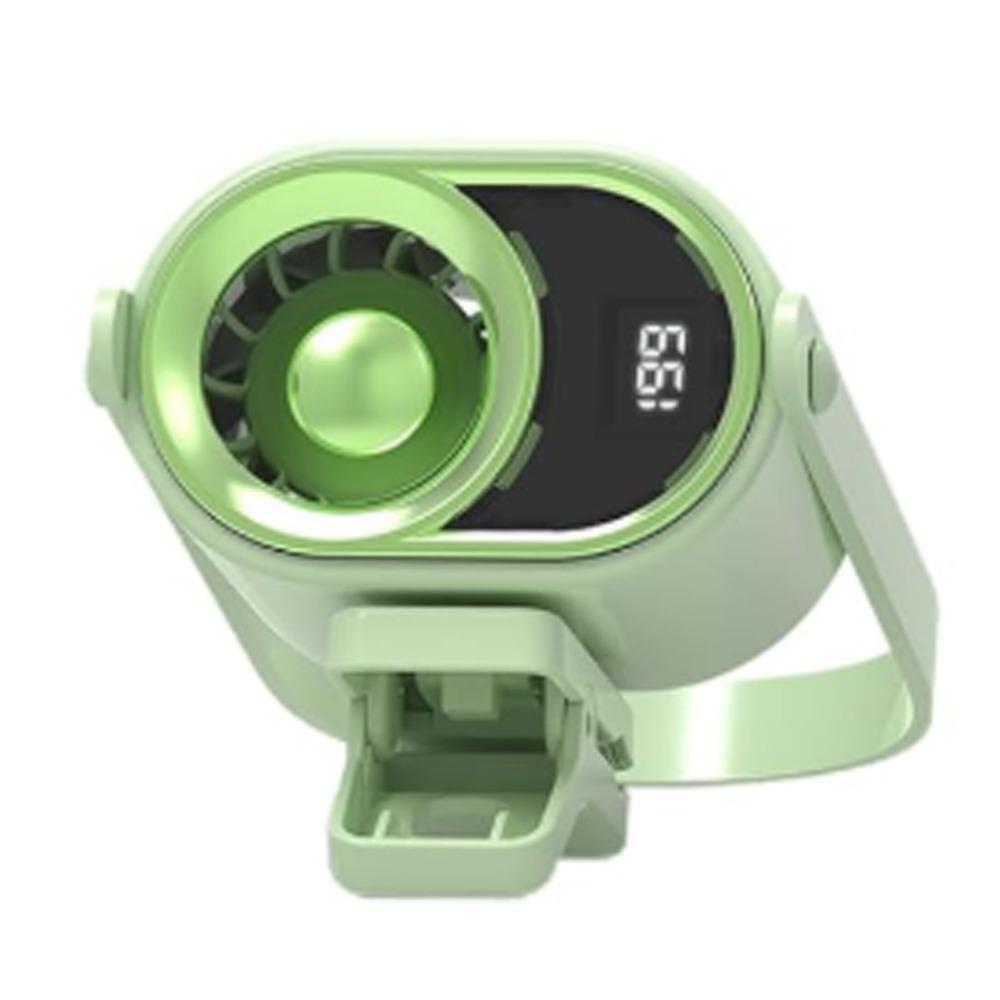 4 Speeds Silent Mini Bladeless Electric Fan LED Display Clip-on Fan New Air Cooler
