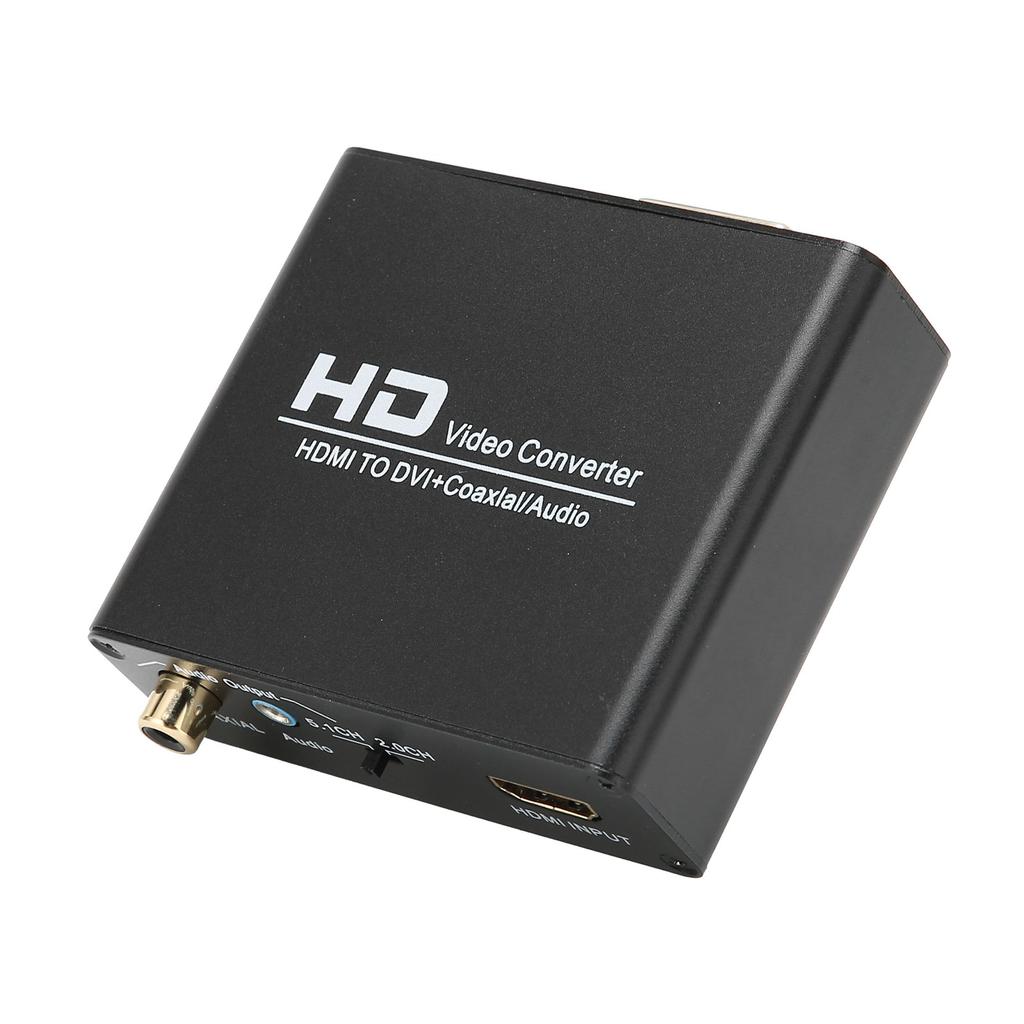 HD Multimedia Interface To DVI Converter Digital Coaxial Analog Stereo O Output Converter for
