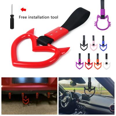 New Shape Tsurikawa JDM Train Bus Handle Hand Strap Drift Charm Strap Drift Warning Ring for Car Rear Bumper Supplies