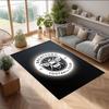 Brentford Football Print Crystal Velvet Rug, Comfortable Water Absorbent Non Slip Indoor Floor Carpet