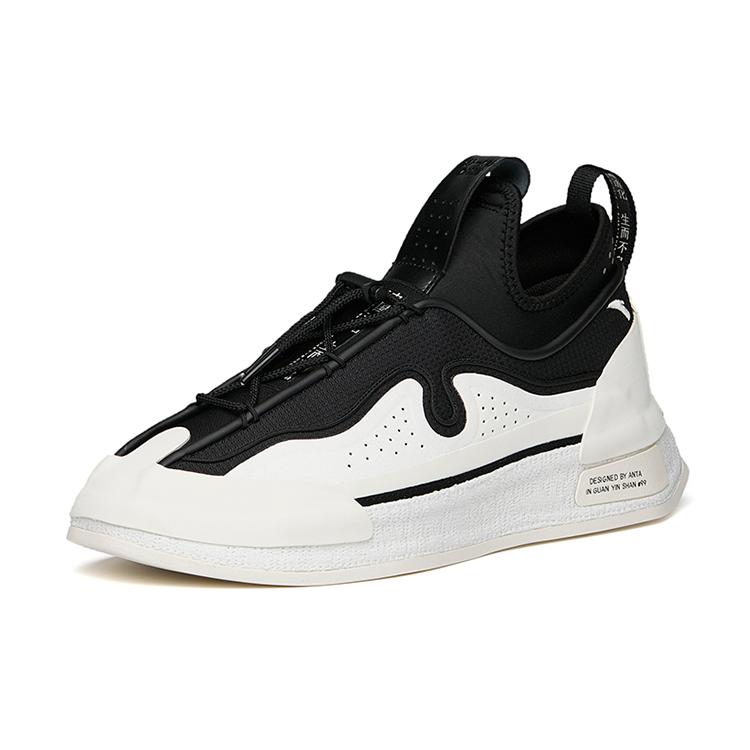 Anta Life Collection Fashion Low top Skateboard Shoes Men's Black Gray 112138019A-2