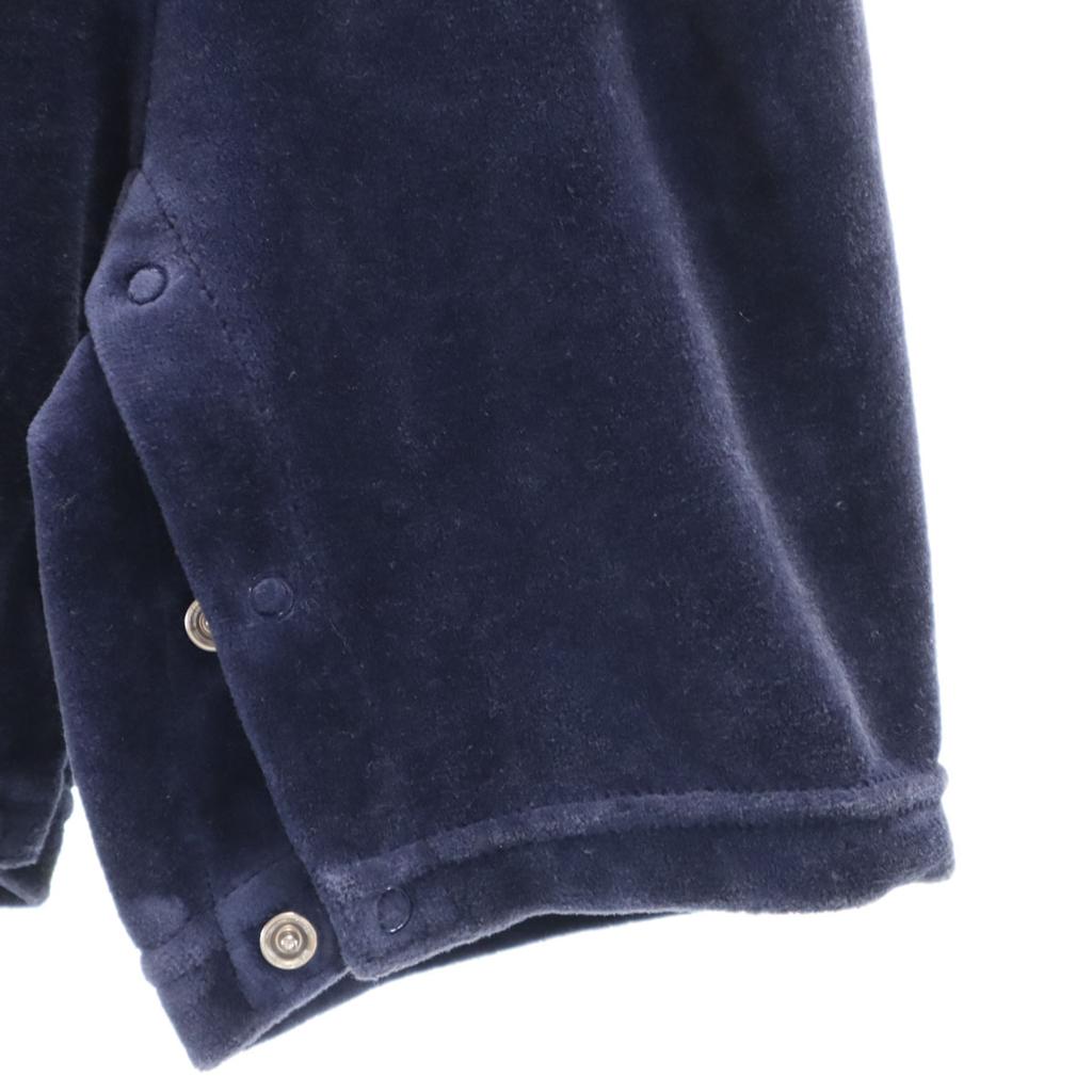 Celine Made In Japan Long Sleeve Velor Cardigan 90 Navy Romper Set Kid's Used