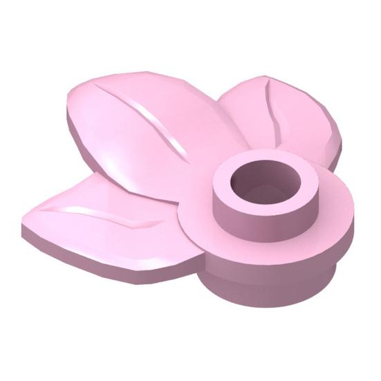 430Pcs Mini Plants Building Blocks Round 3 Layered Leaves Micro Building розовый