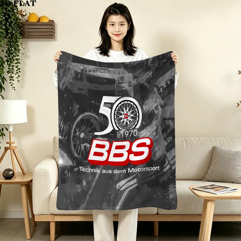 1PC Bbs Patterned Flannel Blanket Suitable For All Seasons For Home Decor Warmth And Comfort Gifts Holiday Present