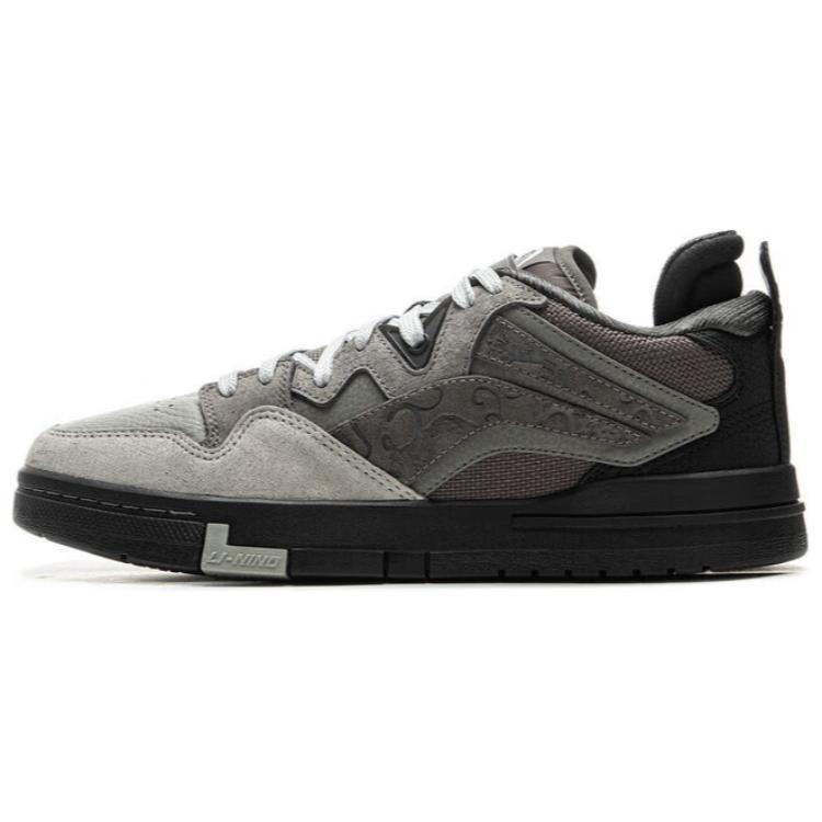 Li‑Ning China Weiwu Pro Special Story Edition Men Low Top Skate Shoes Grey Black AEPV019-1 43