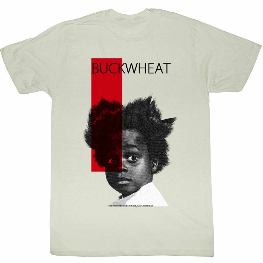 Buckwheat Red Stripe Natural T-Shirt Mens Womens Tees Top S