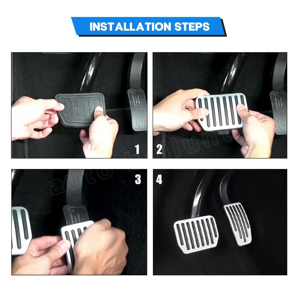 For Tesla Model 3 Model Y 2023 2022  Pedal Pads Covers Accessories Metal Auto Accelerator Brake Rest Tesla