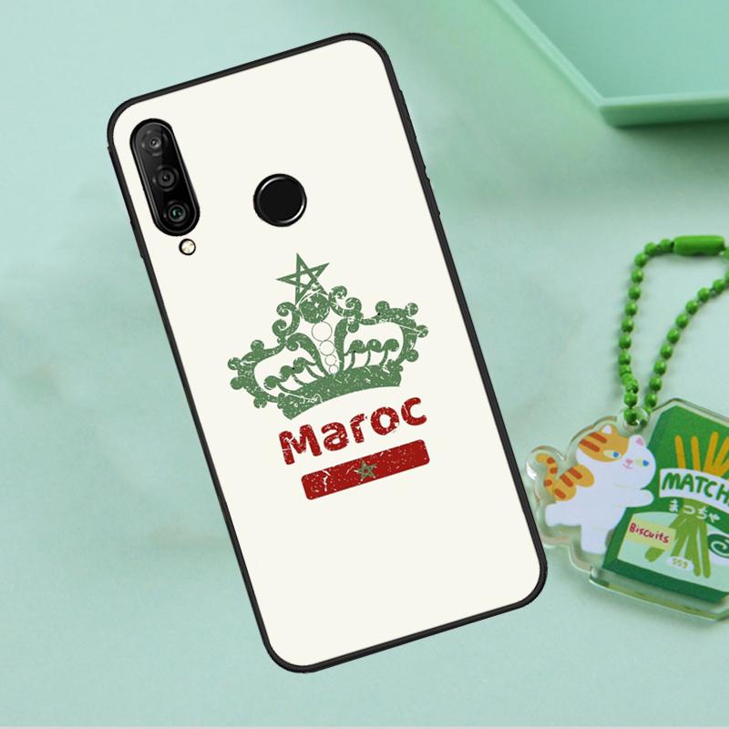 Morocco Flag Coat Of Arms For Huawei Nova 12i 12s 7i 8i 11i 9 10 SE Y90 Y60 Y70 Y72 Y61 Y91 P30 P40 Lite P60 Pro Case