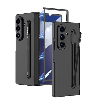 Geeignet für Samsung Zfold7 Handyhülle Ultradünne Integrierte Stifthalterung Klapphülle Faltbarer Bildschirm Matte Schutzhülle