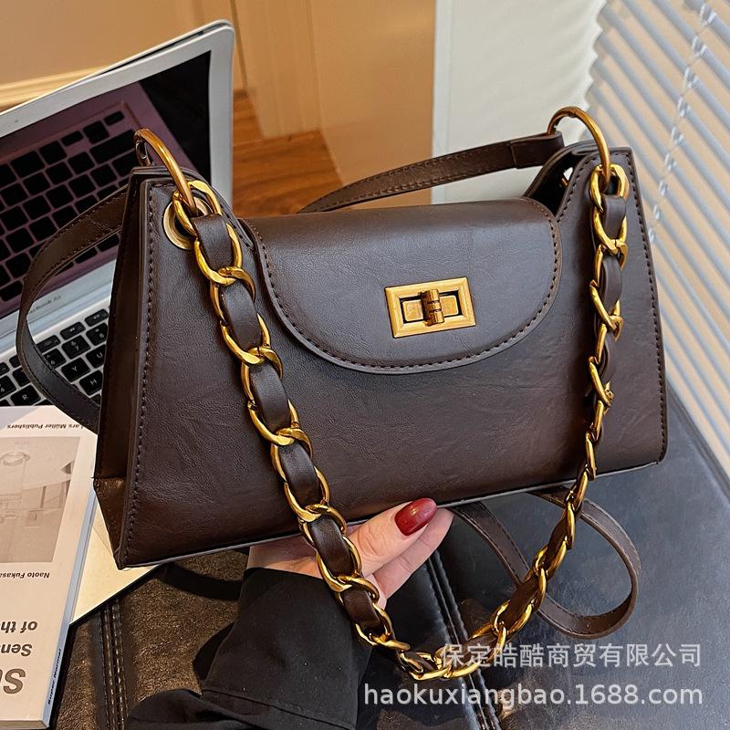 Premium Sense Bag Women's 2025 New Trendy Niche Armpit Bag Going Out To Work Commuting Single Shoulder Crossbody Small Square Bag