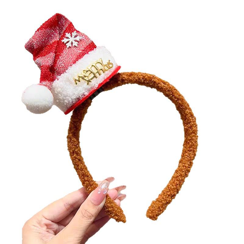Children's Christmas Reindeer Headband - Cute Holiday Hair Accessory for Photos